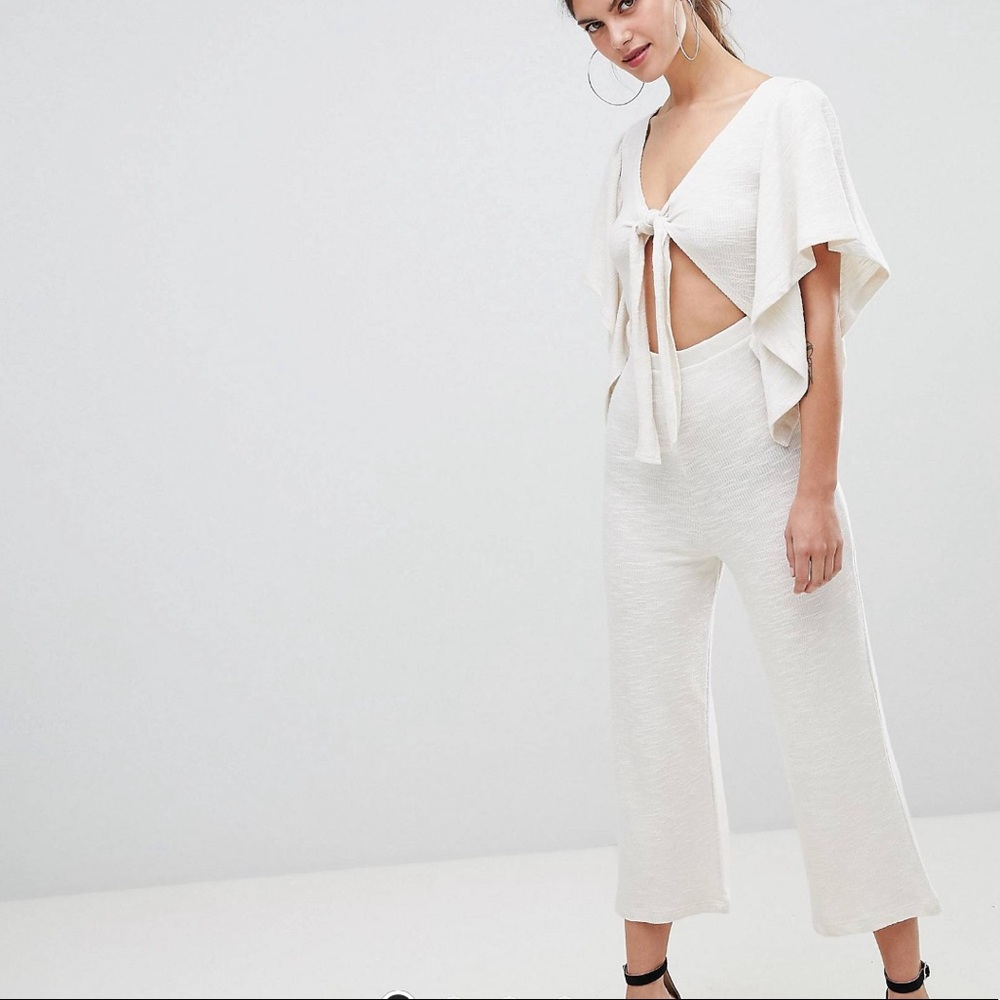 Kimono jumpsuit with cutout detail
